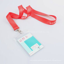 Wholesale Price Custom Logo/Design Polyester/Nylon Printed Lanyard PVC Business ID Card Holder